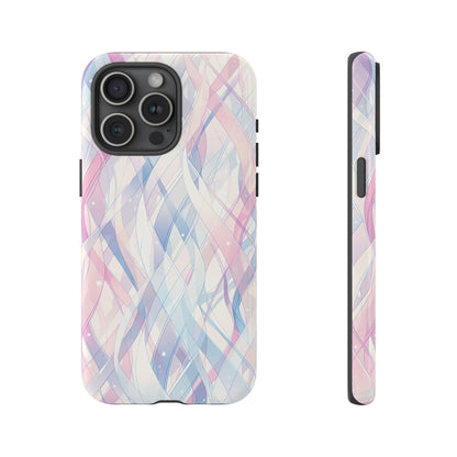 Pastel Waves Purple Pink Abstract