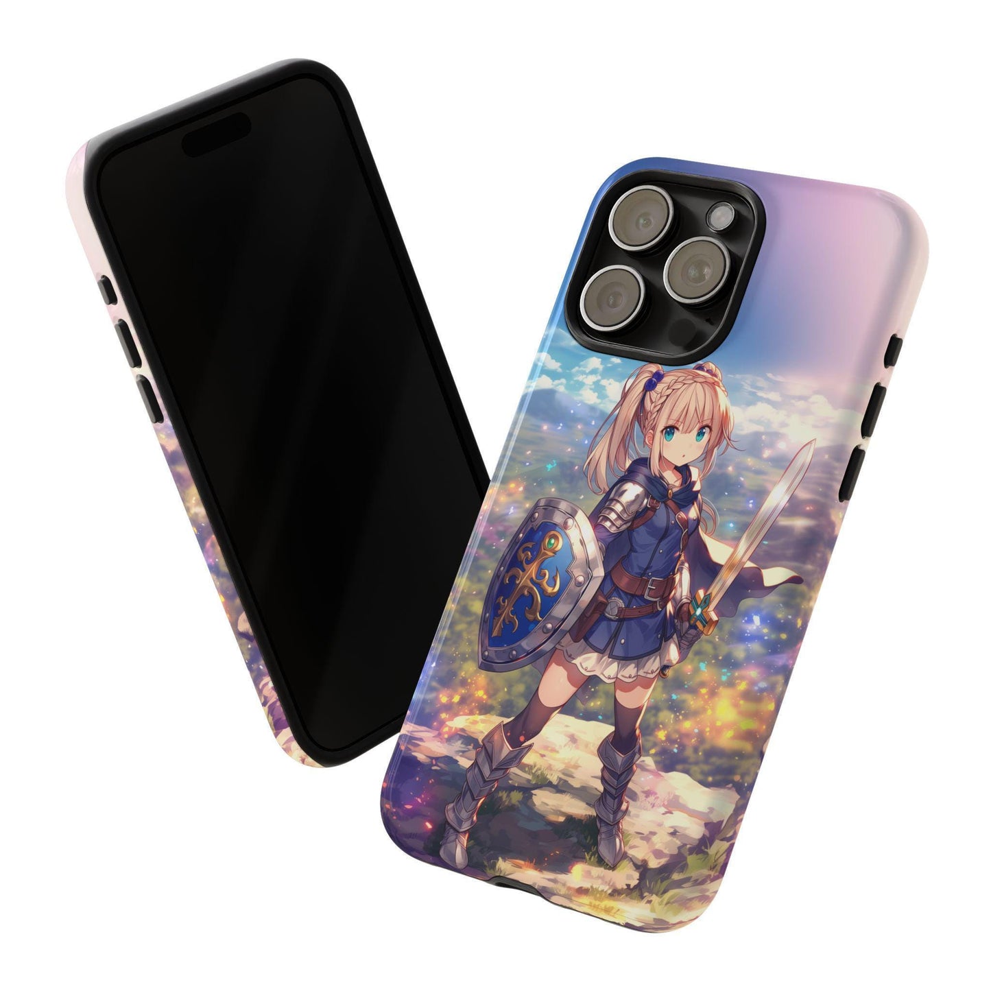 Anime Girl Warrior Sword Shield