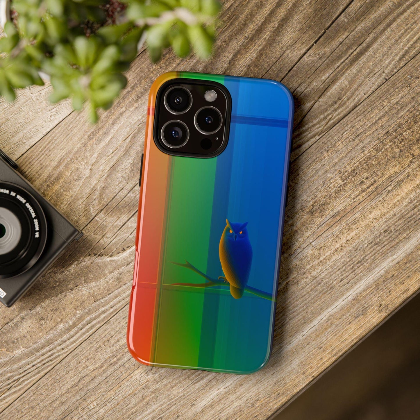 Owl Colorful Geometric Panels