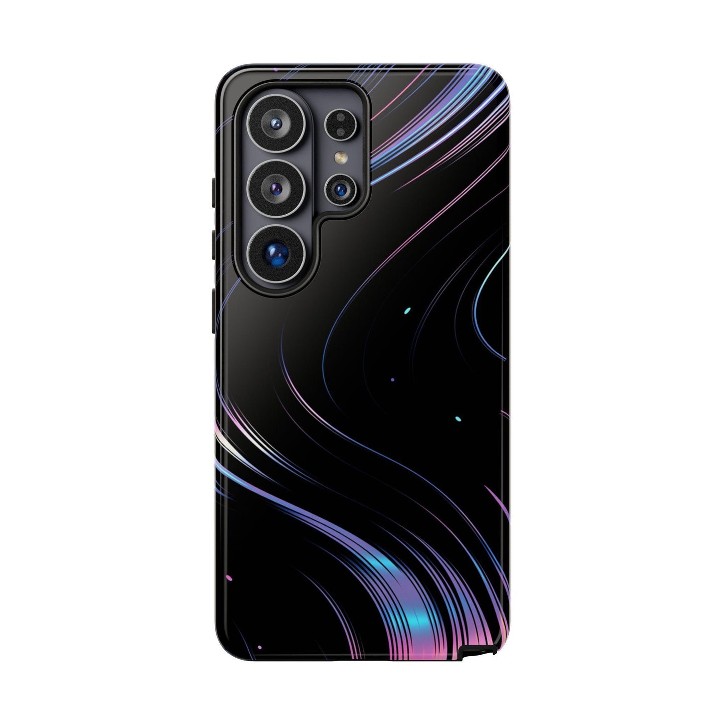 Sleek Iridescent Wave Black
