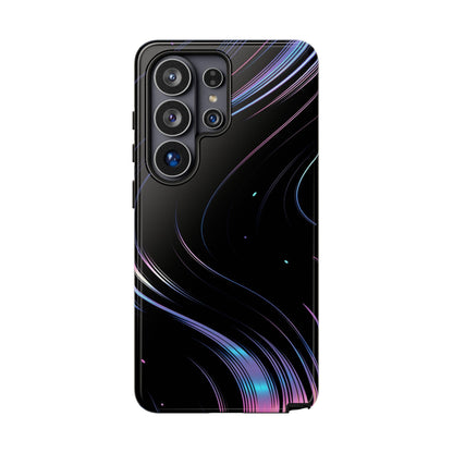 Sleek Iridescent Wave Black