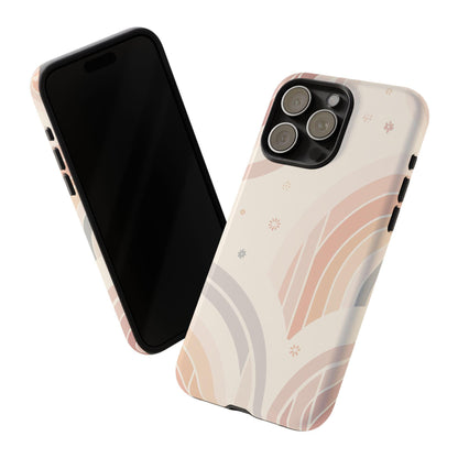 Retro Arcs Pastel Beige Coral