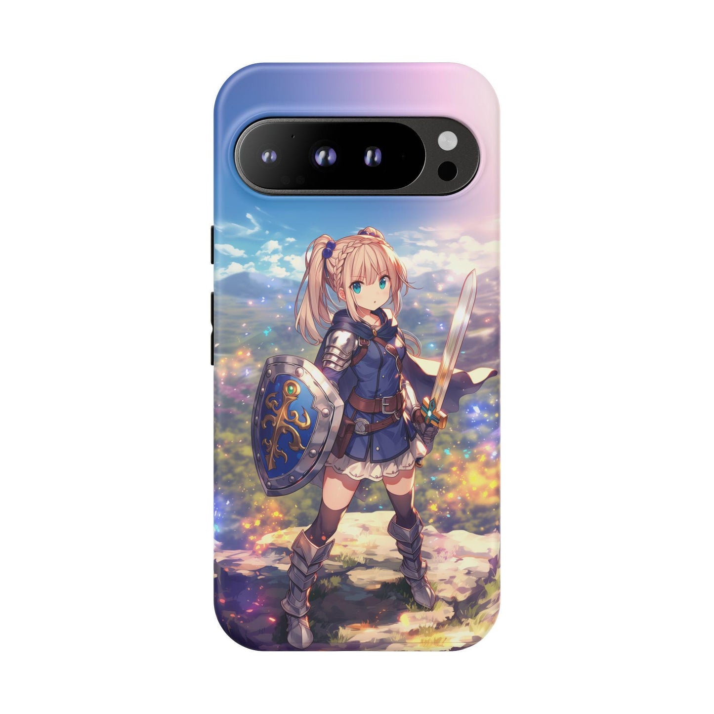 Anime Girl Warrior Sword Shield