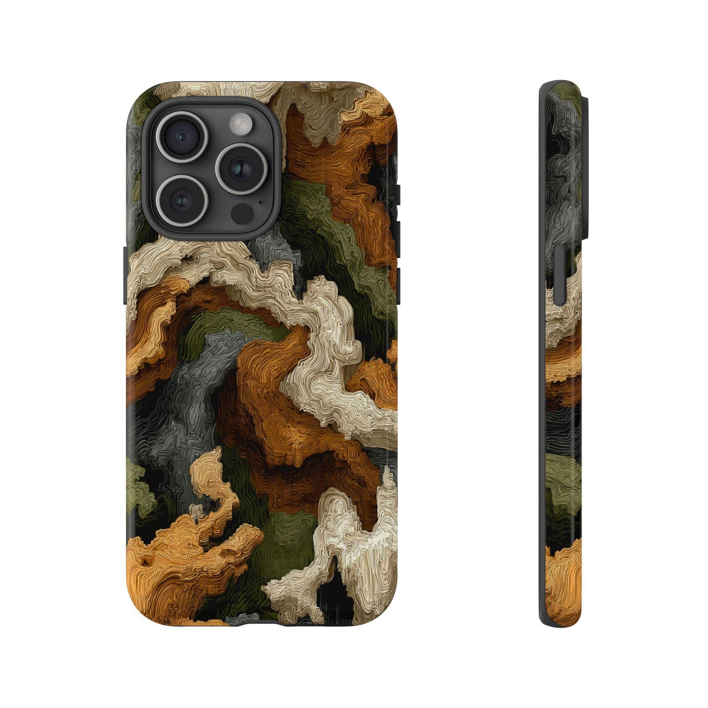 Earth Topography Camo Green Brown