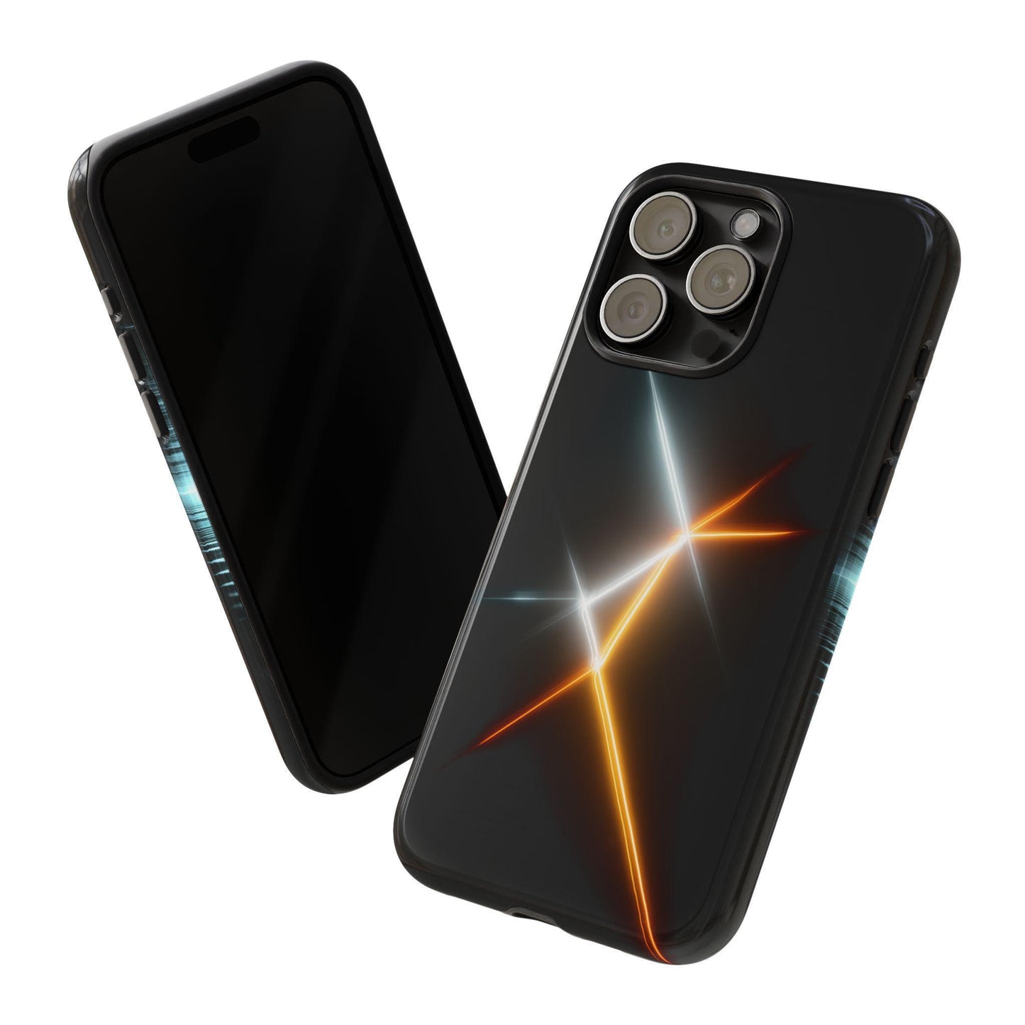 Neon Electric Light Wave Lines