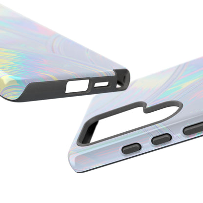 Pastel Curves Iridescent Discs