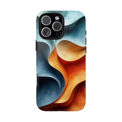 Sunset Teal Terra Wavy Pattern