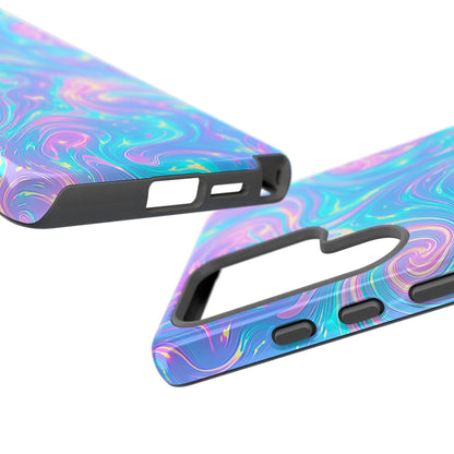 Candy Swirl Teal Pink Iridescent