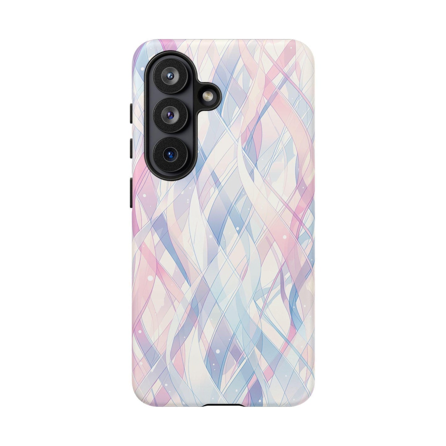 Pastel Waves Purple Pink Abstract