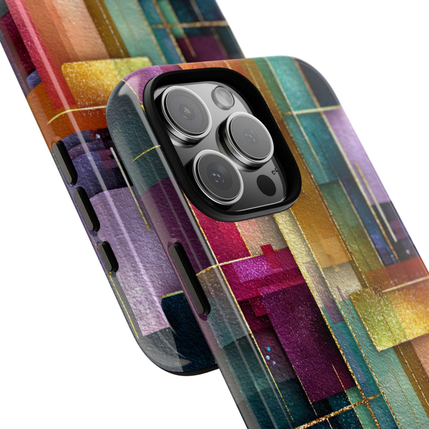 Digital Collage Jewel Brushstrokes