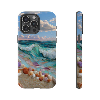 Serene Ocean Shoreline Beach Shells