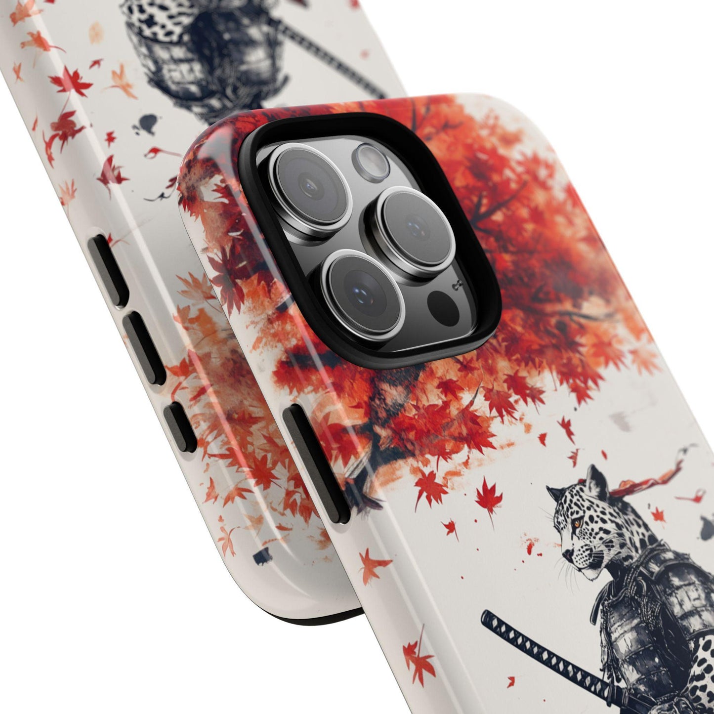 Leopard Samurai Maple Leaves