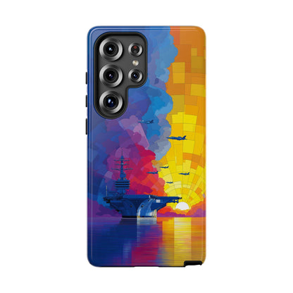 Aircraft Carrier Vector Sunset Military Jets