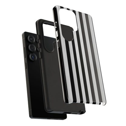 Black White Vertical Stripes