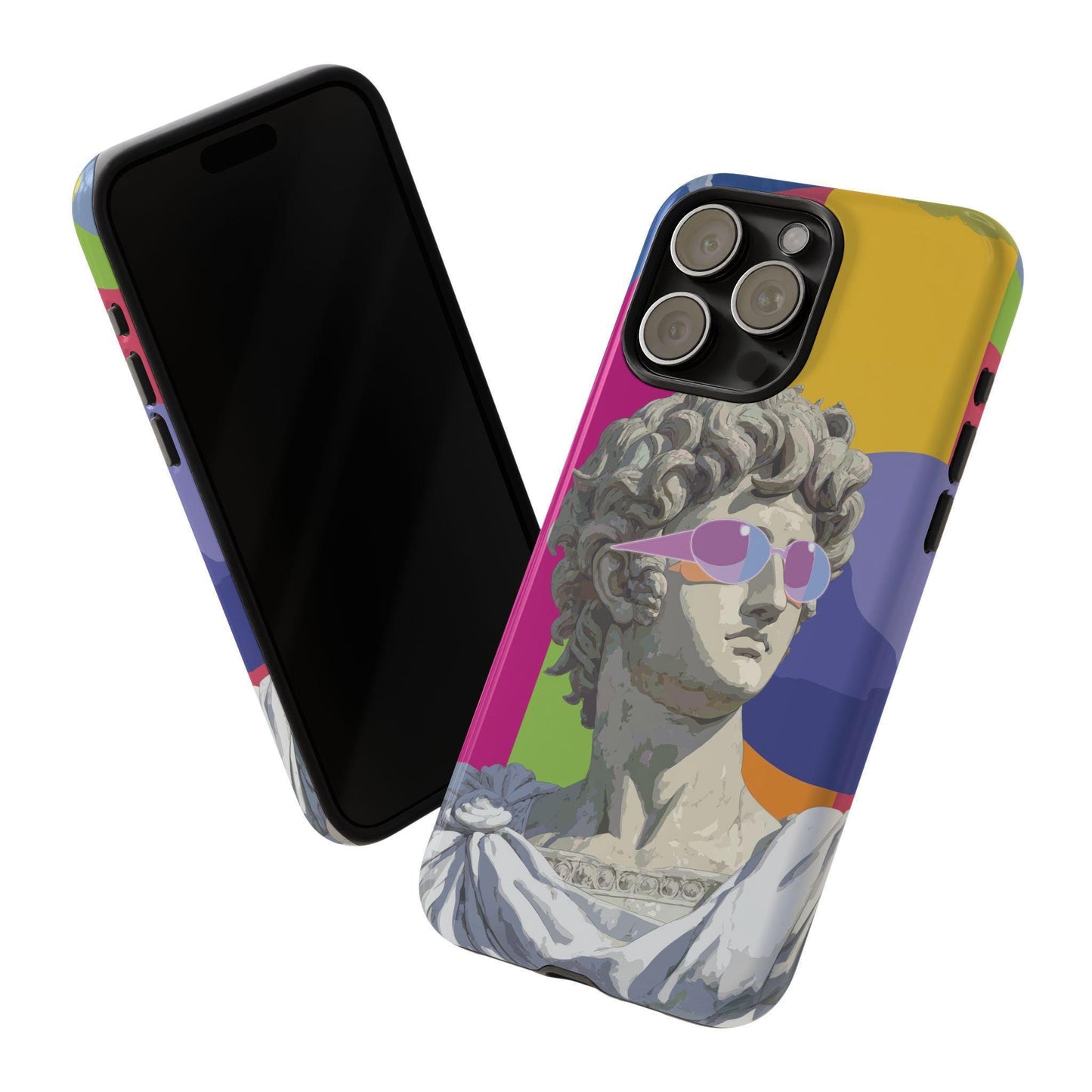 Surreal Marble Statue Neon Sunglasses