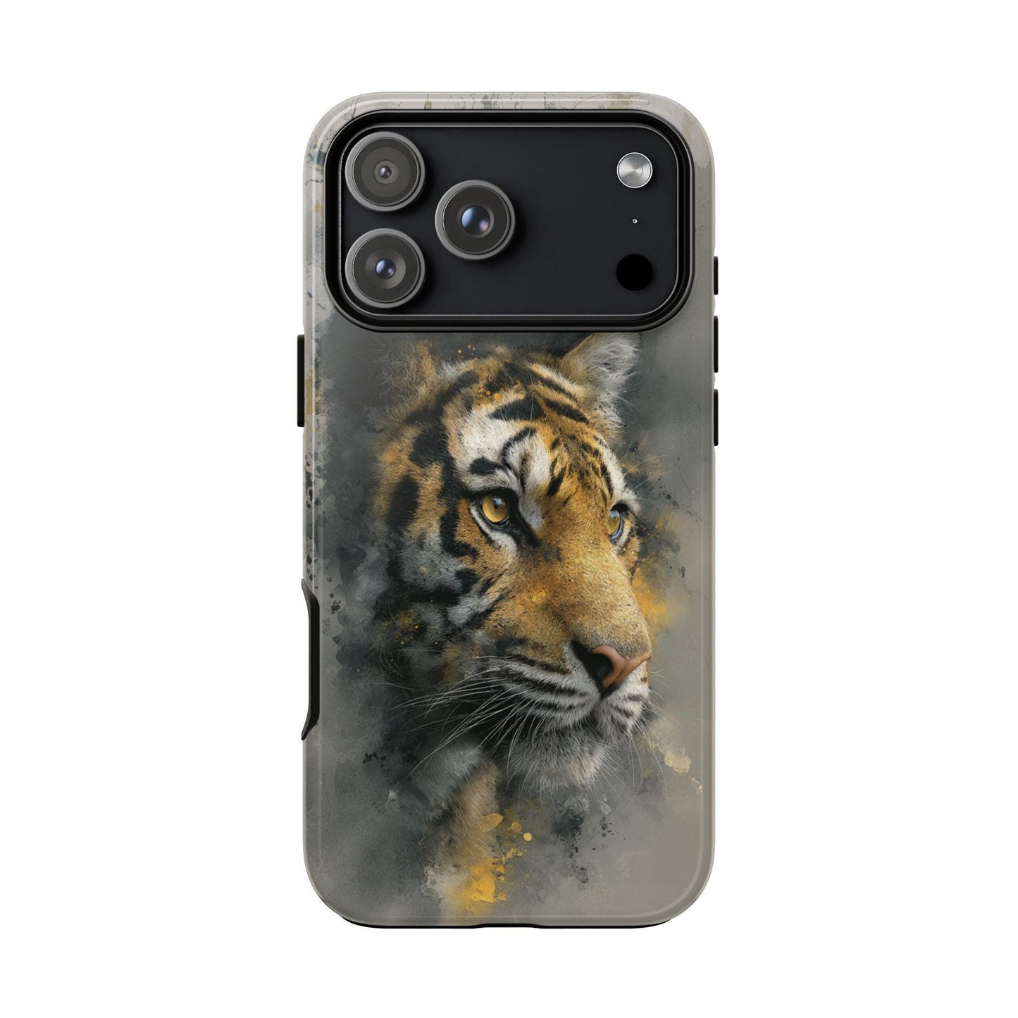 Tiger Watercolor Gray
