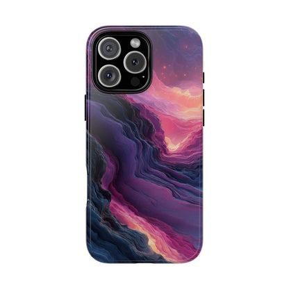 Distorted Bubblegum Wavy Line Abstract