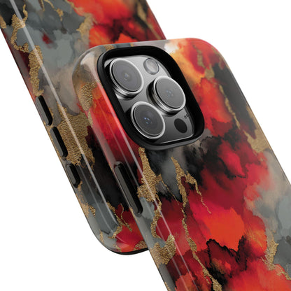 Molten Flame Abstract Marble