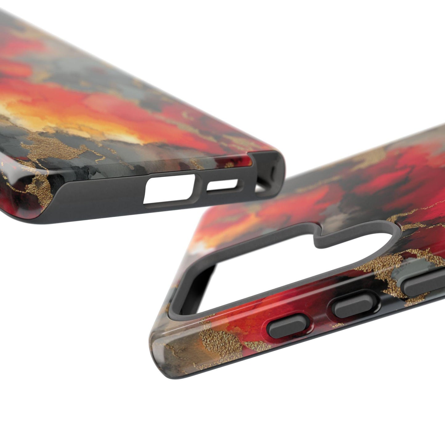 Molten Flame Abstract Marble