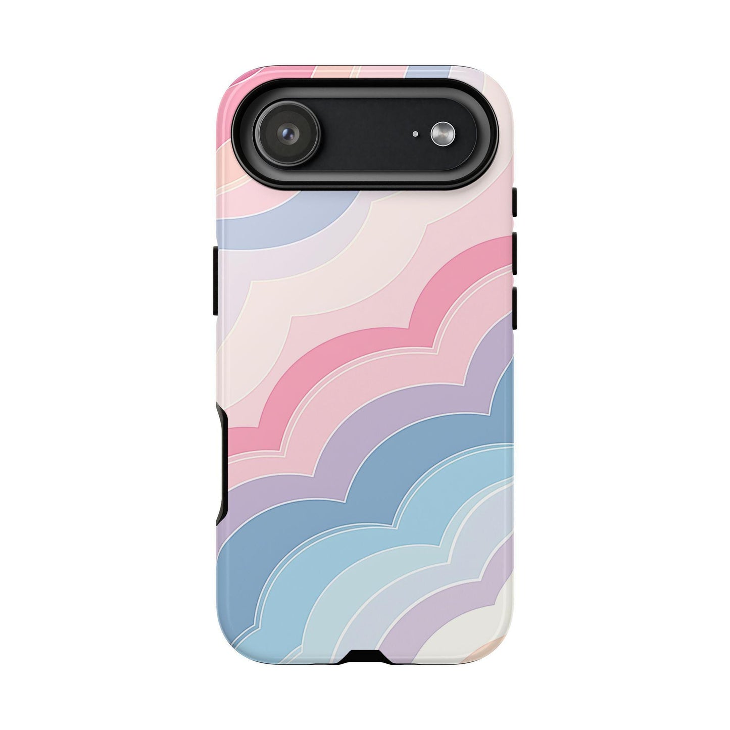 Pink Blue Organic Pastel Curves