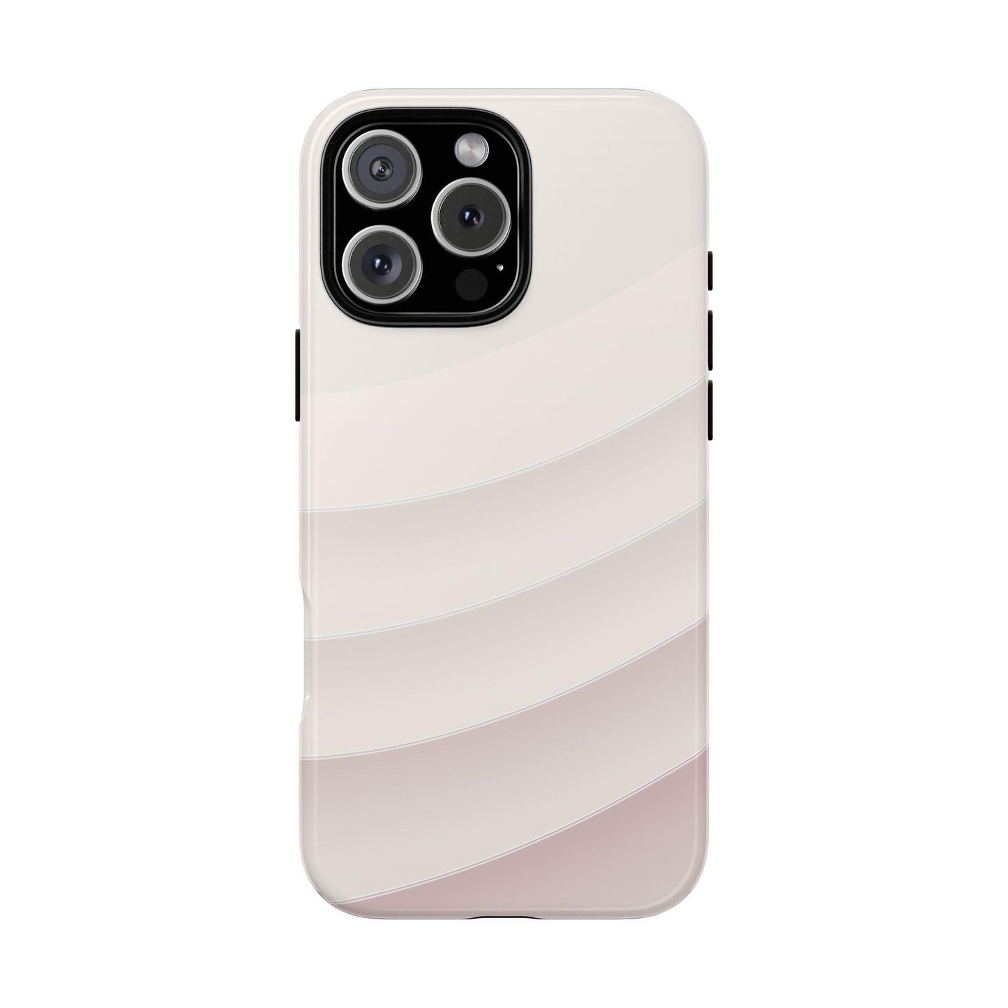 Pastel White Minimalist Curves