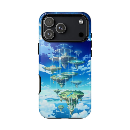 Floating Islands Waterfall Endless Sky