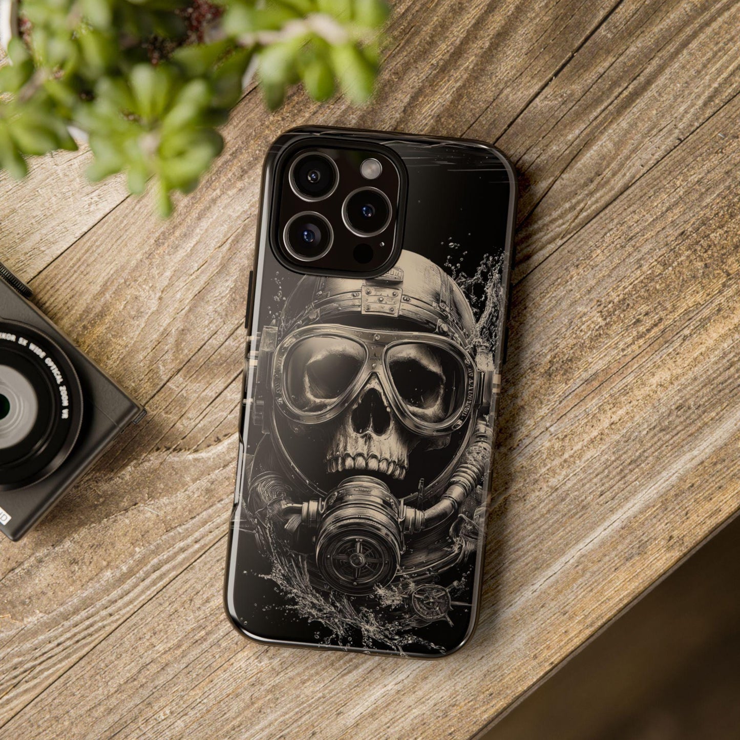 Abyss Diver Skull Dark Underwater