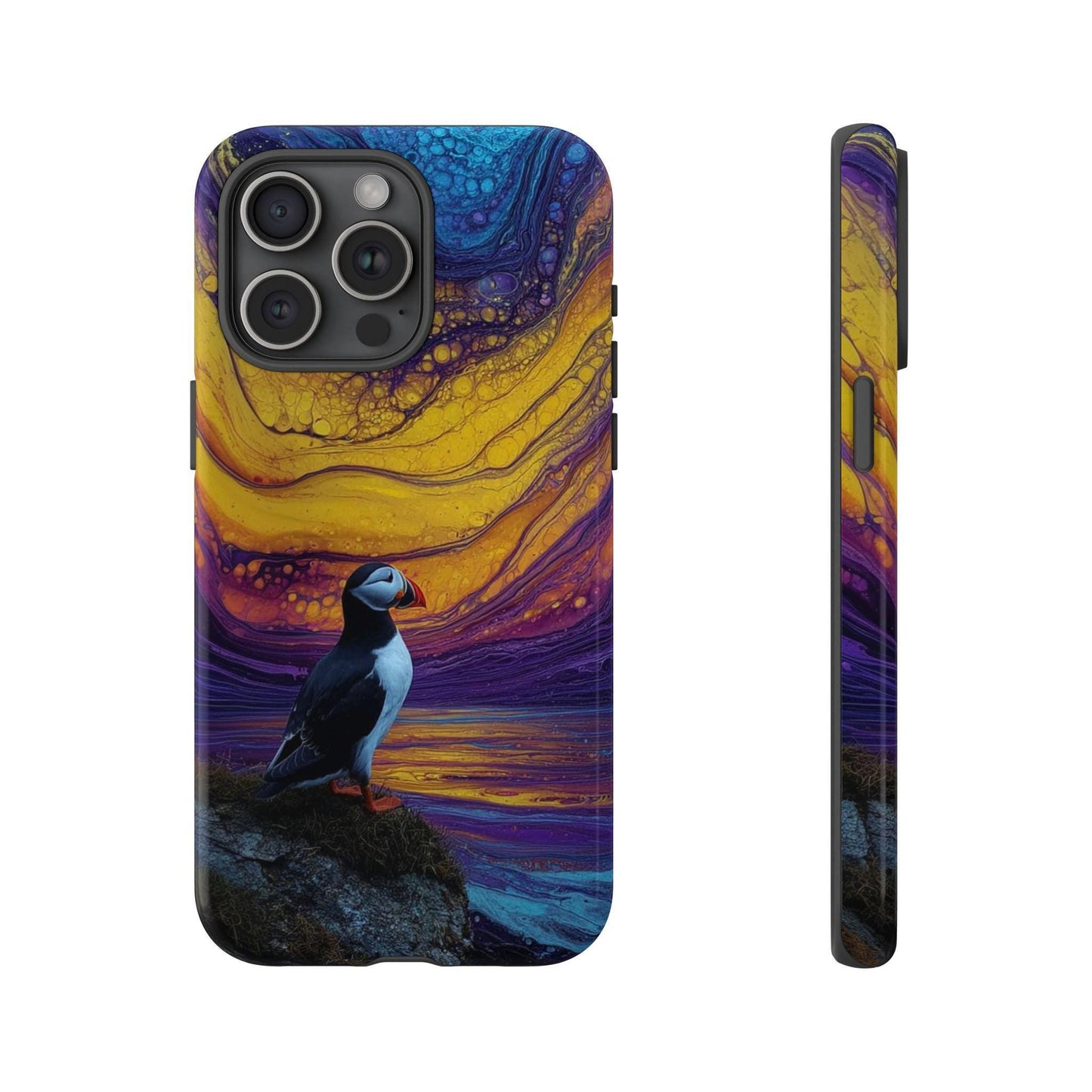 Atlantic Puffin Bird Abstract Sky