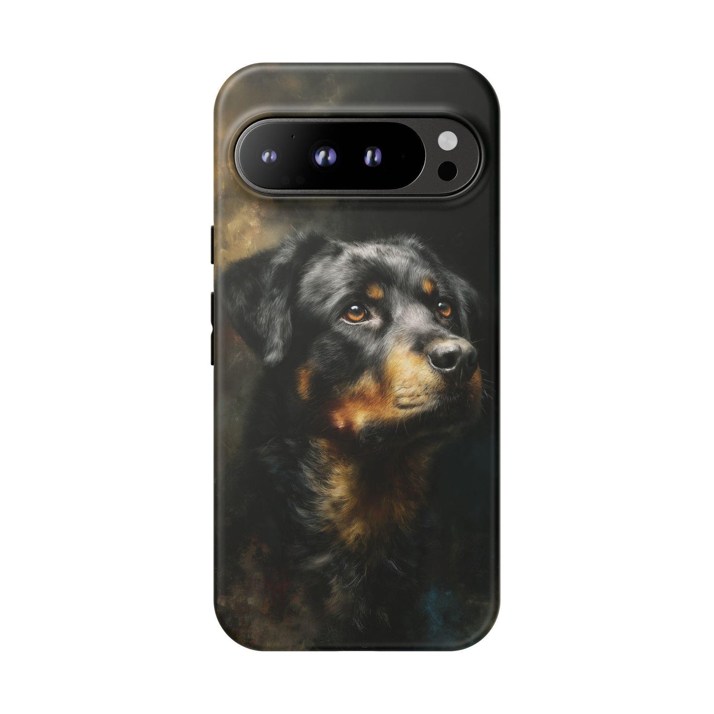 Rottweiler Dog Brush Strokes Painting