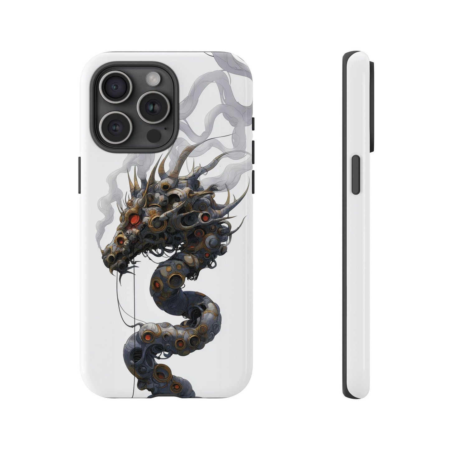 Mechanical Dragon Gears Smoke Artwork