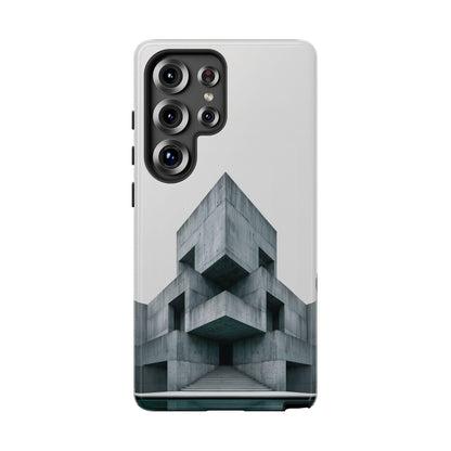 Brutalist Block Architecture Building