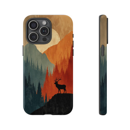 Deer Stag Abstract Forest