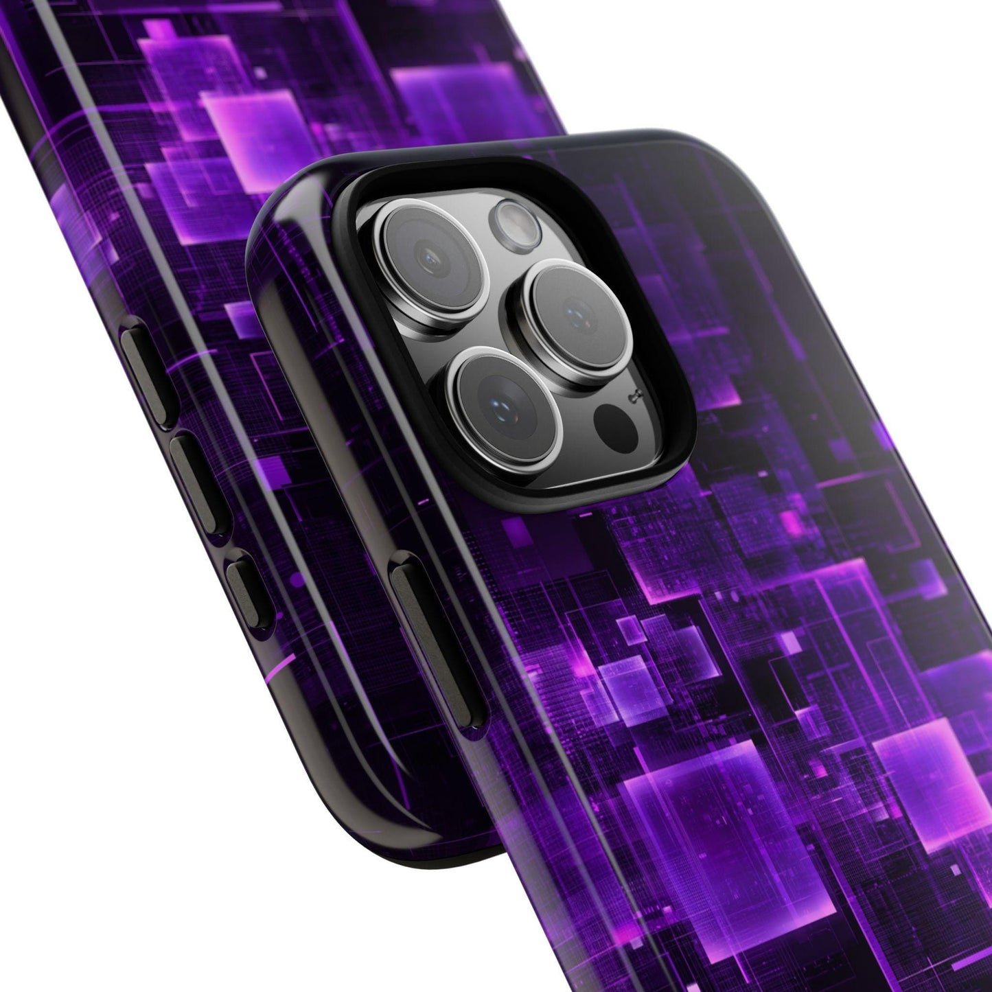 Violet Void Digital Pulse Pattern