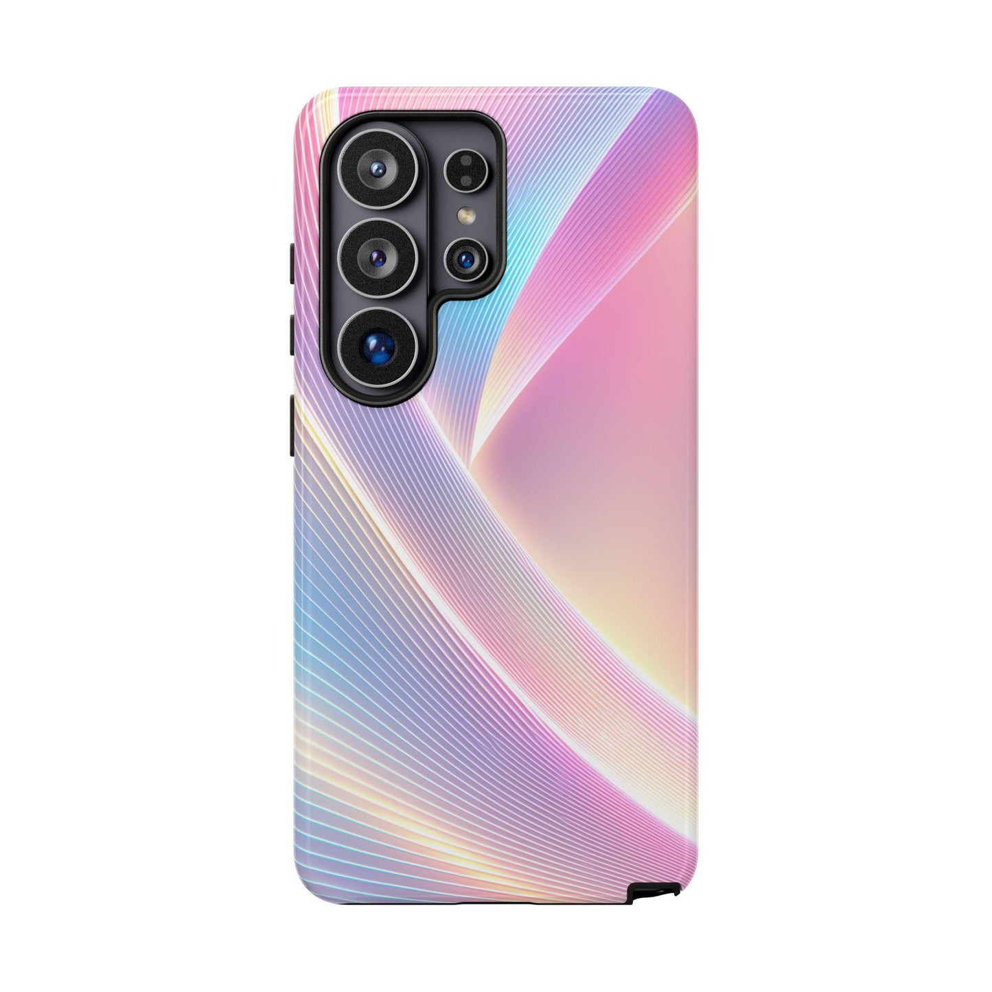 Aurora Pink Iridescent Wavy