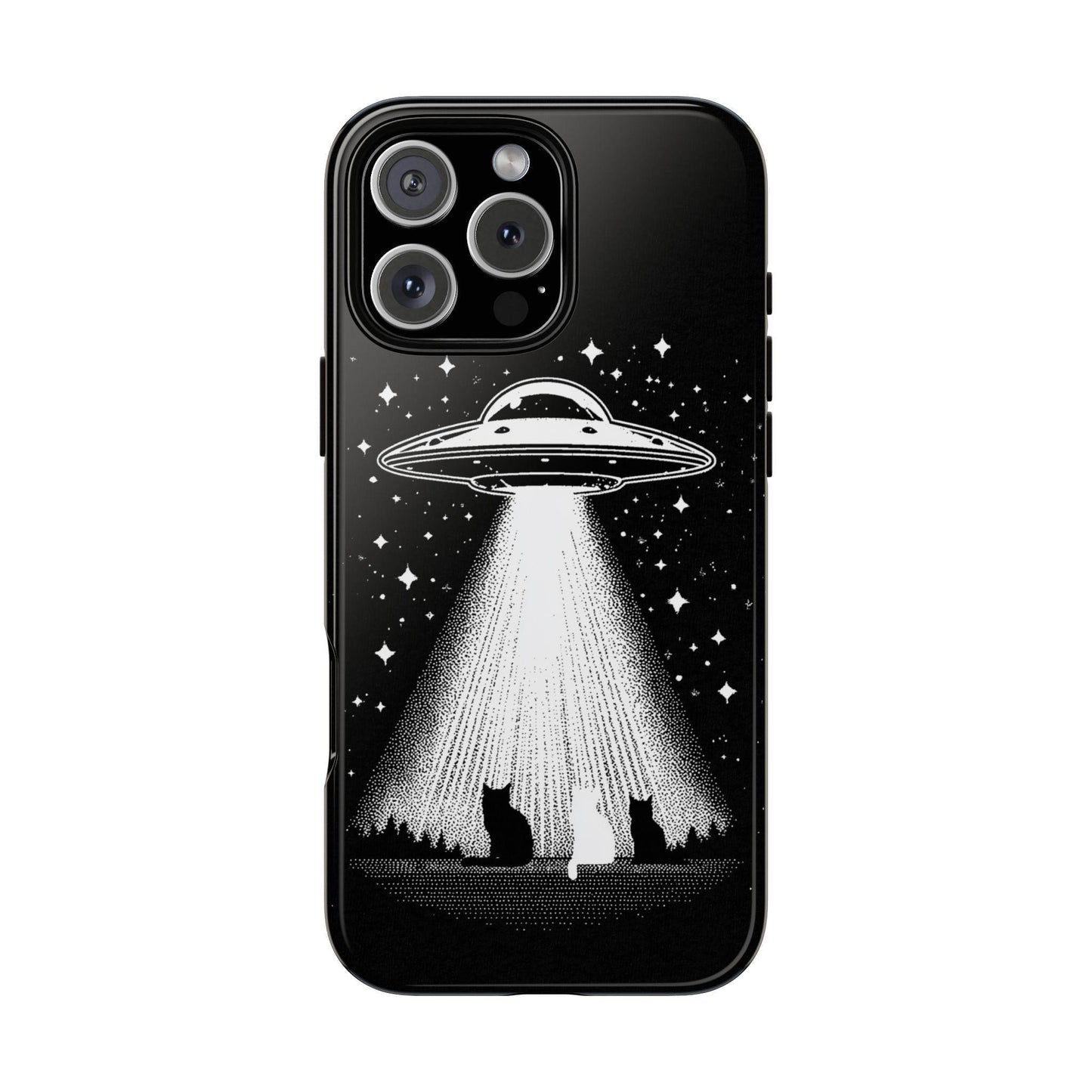 UFO Spaceship Cat Abduction