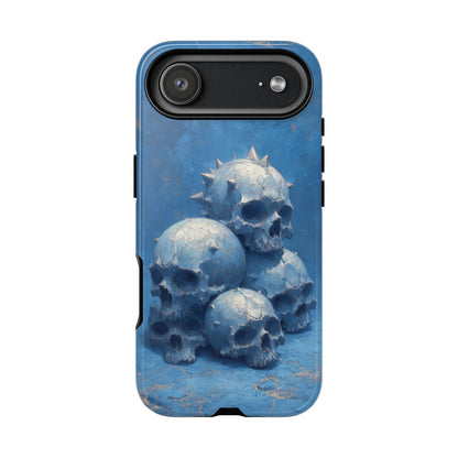 Skull Blue Spikey Gothic