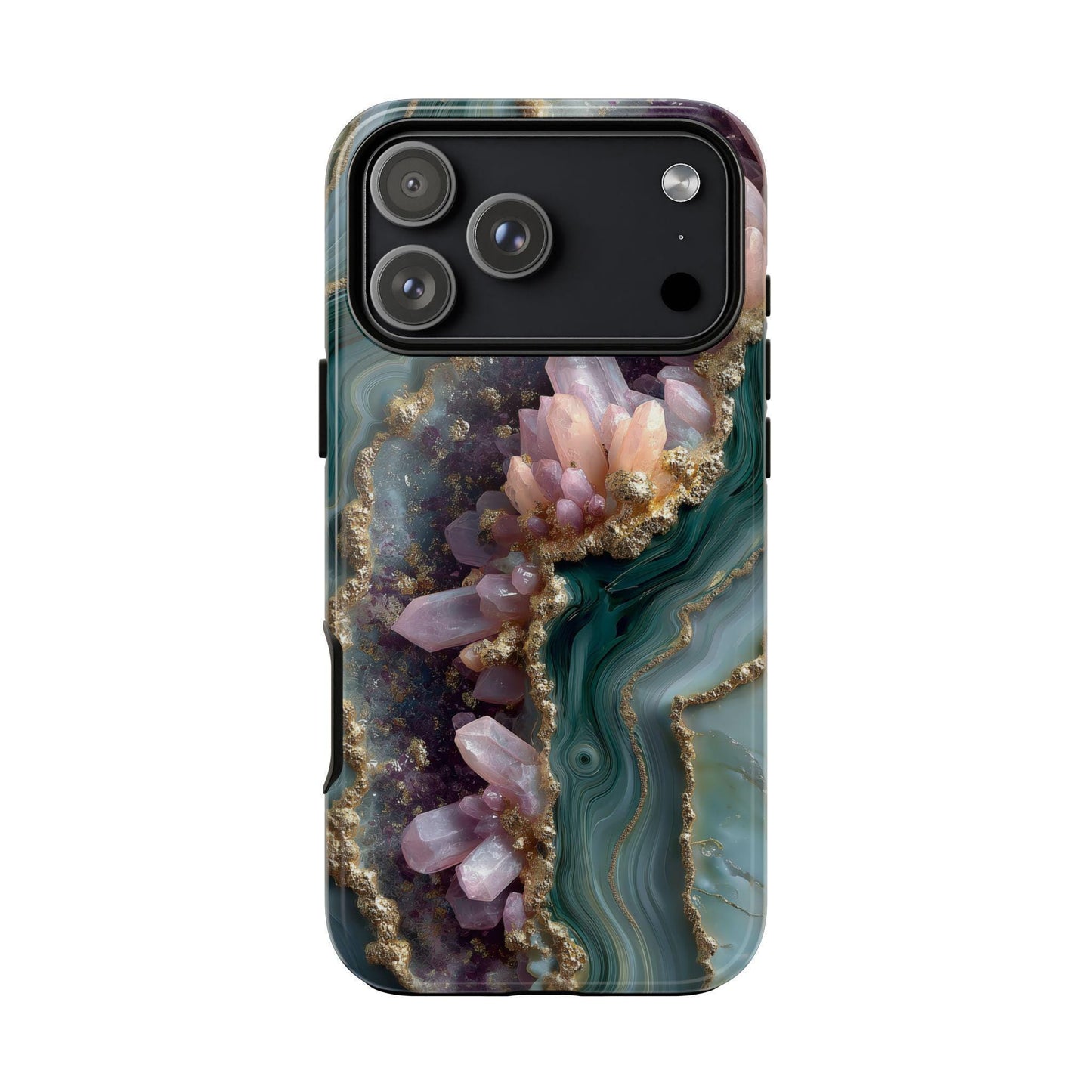 Green Gemstone Marble Purple Lilac
