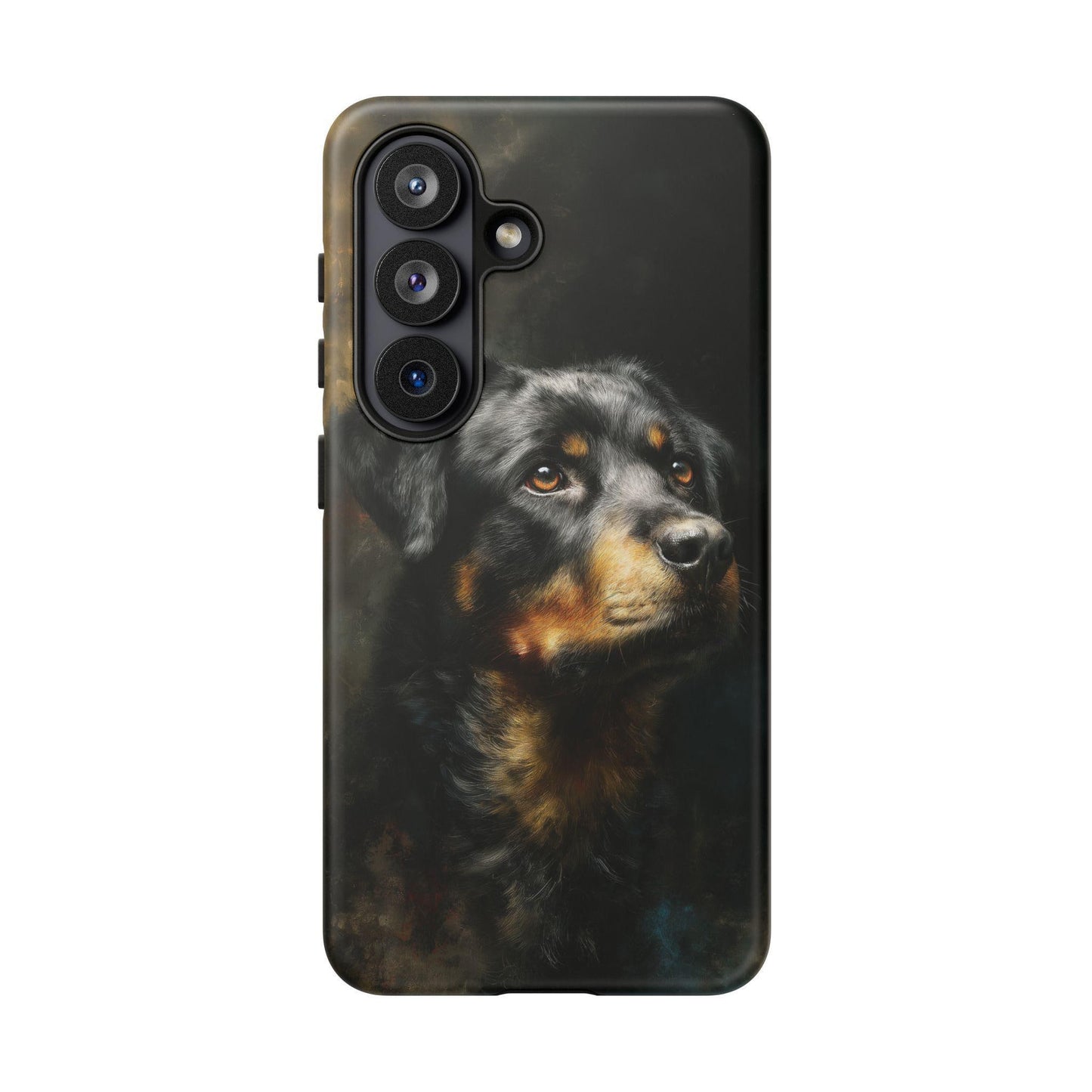 Rottweiler Dog Brush Strokes Painting
