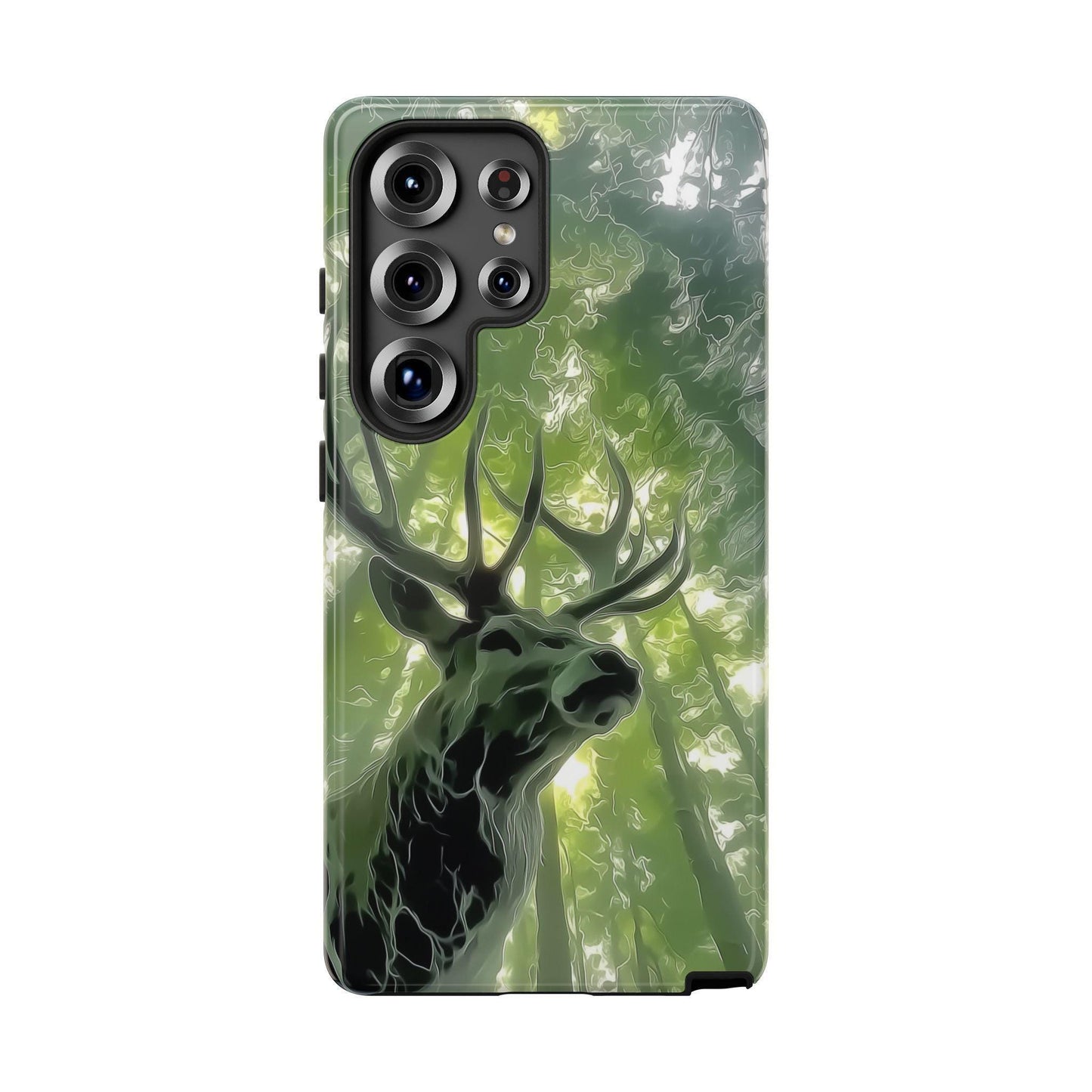Stag Deer Green Forest