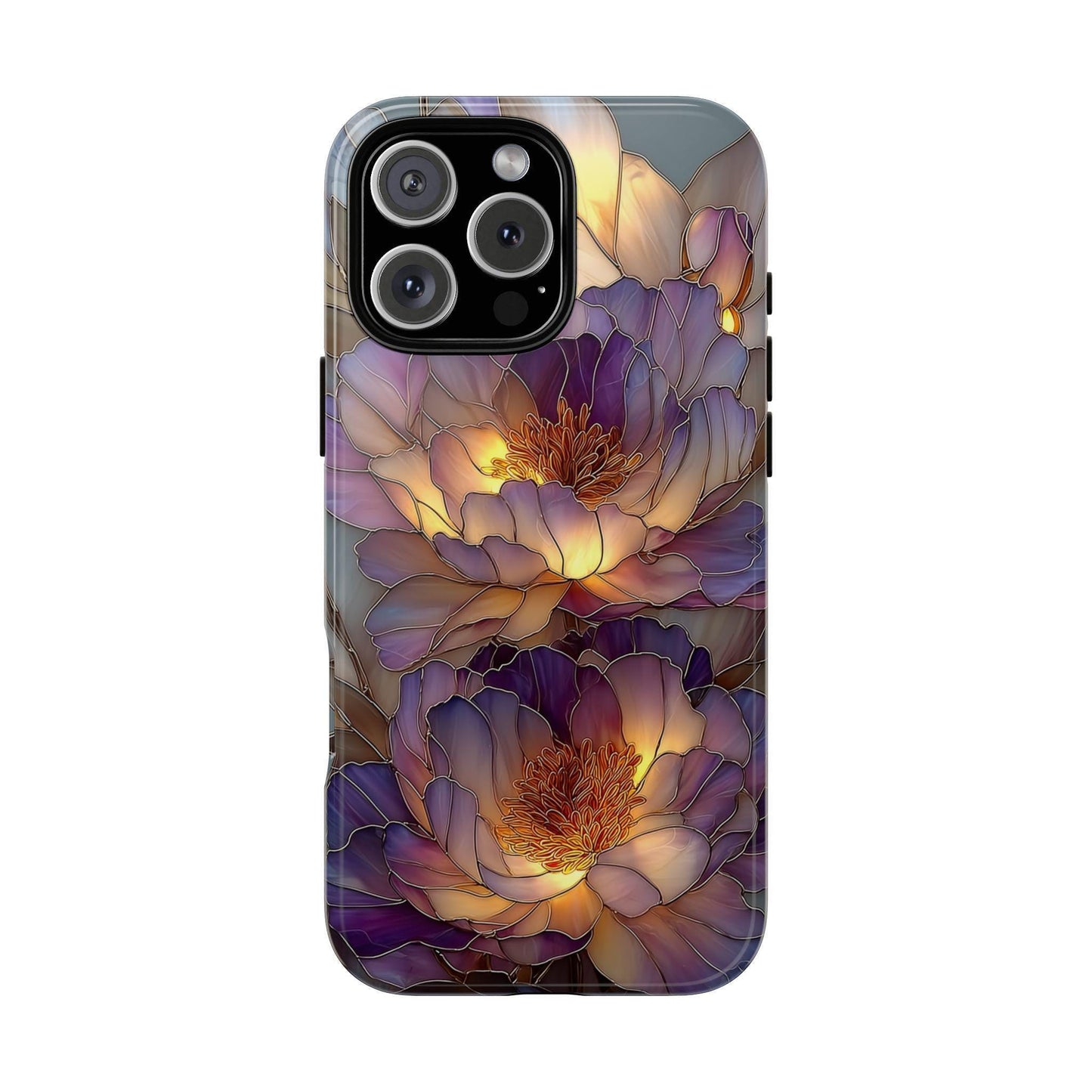 Peonies Luminous Stained Glass Flower