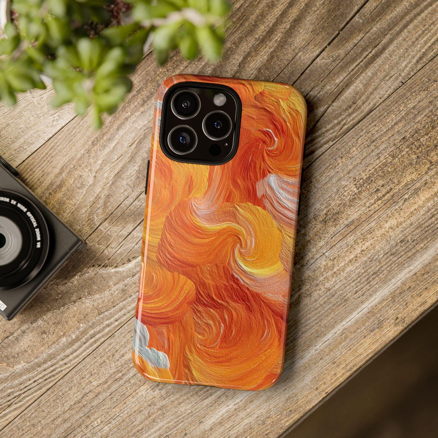 Solar Citrus Swirl Flames