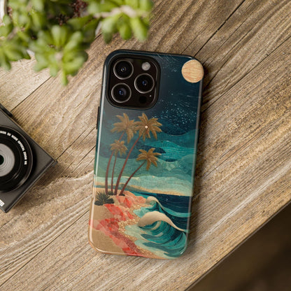 Night Beach Waves Mosaic