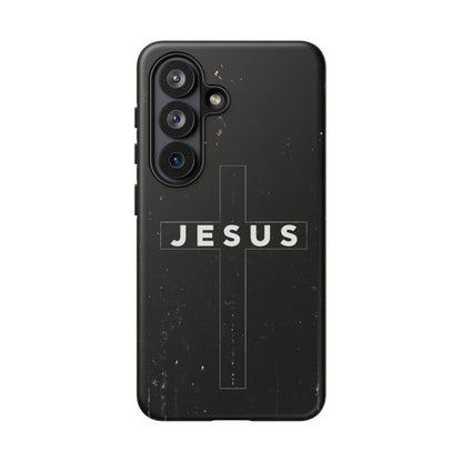 Jesus Cross Minimalist Black