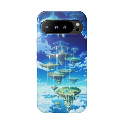 Floating Islands Waterfall Endless Sky