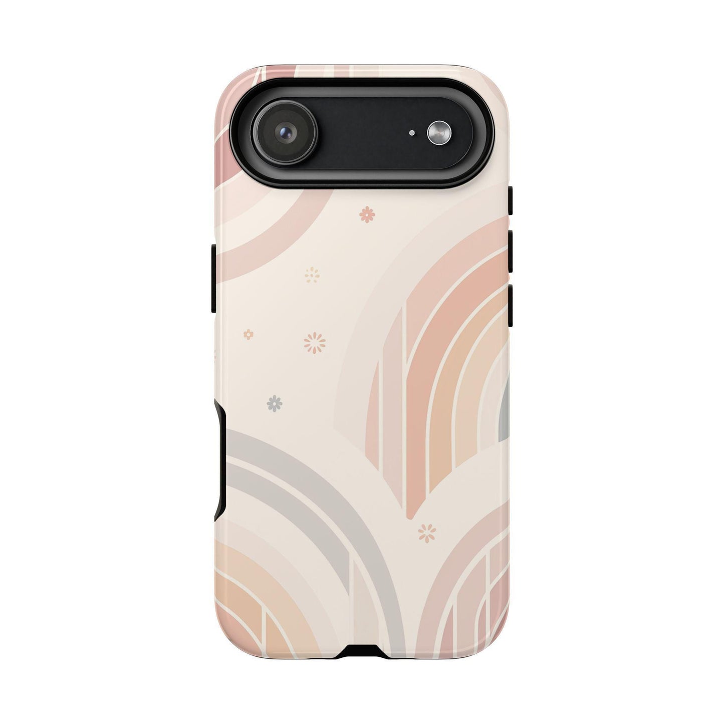 Retro Arcs Pastel Beige Coral