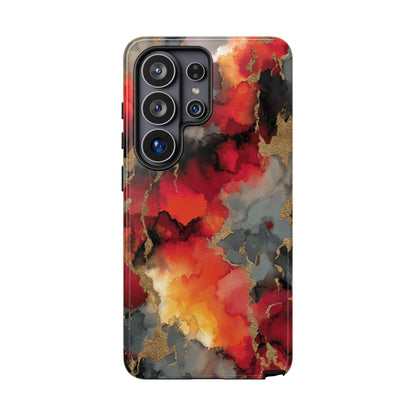 Molten Flame Abstract Marble