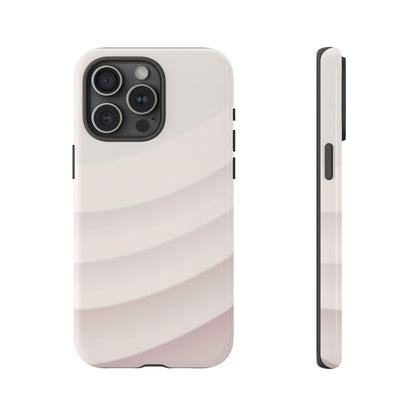 Pastel White Minimalist Curves