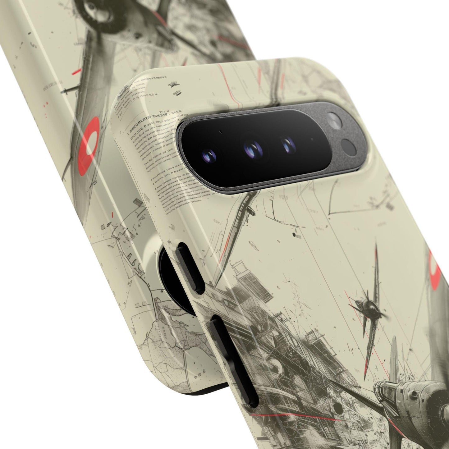 World War 2 Dogfight Plane Abstract