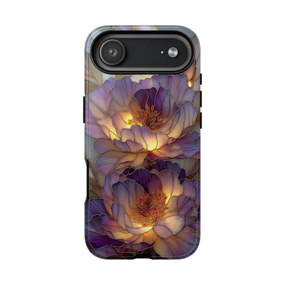 Peonies Luminous Stained Glass Flower