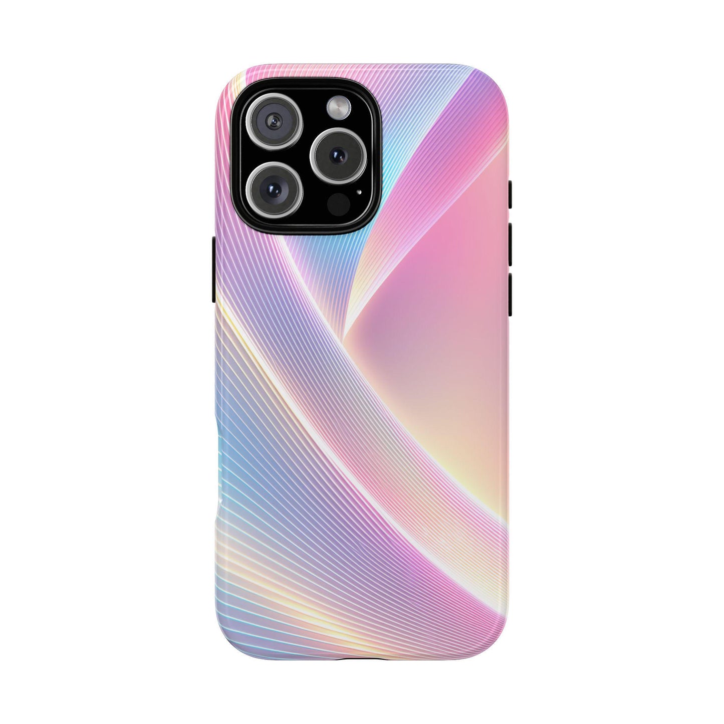 Aurora Pink Iridescent Wavy